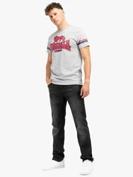 Lonsdale T-Shirt Methley Silber/Hellgrau/Grau/Schwarz/Rot