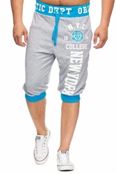 L.gonline Sweatshorts Herren New York (569) Grau/Hellblau/Blau