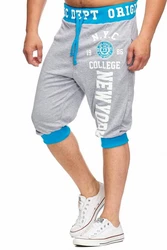L.gonline Sweatshorts Herren New York (569) Grau/Hellblau/Blau