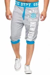 L.gonline Sweatshorts Herren New York (569) Grau/Hellblau/Blau