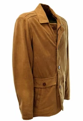 Zimmert Lederjacke Anthony Braun/Beige/Orange