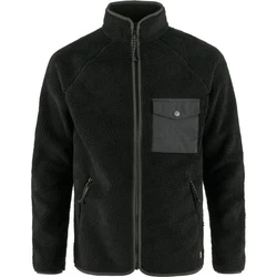 Fjällräven Fleecejacke Vardag Schwarz/Dunkelgrau/Dunkelgrün