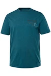JP1880 T-Shirt Halbarm Vintage-Look Türkis/Blau/Hellblau/Grün