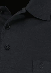 RAGMAN Poloshirt Langarm Polo Schwarz/Dunkelblau