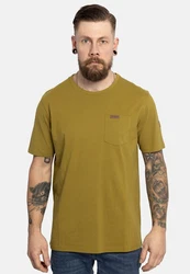 FORSBERG T-Shirt mit Brusttasche Gelb/Braun/Dunkelgrün/Khaki