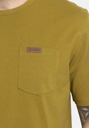 FORSBERG T-Shirt mit Brusttasche Gelb/Braun/Dunkelgrün/Khaki
