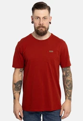 FORSBERG T-Shirt mit Brusttasche Rot/Orange/Dunkelrot