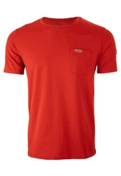 FORSBERG T-Shirt mit Brusttasche Rot/Orange/Dunkelrot
