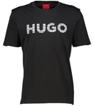 HUGO T-Shirt Dulivio Schwarz/Beige/Silber/Dunkelgrau/Orange