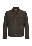 Milestone Lederjacke MSTizian Khaki/Dunkelgrün/Dunkelbraun/Grau/Braun
