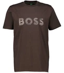 BOSS T-Shirt TEE JAGGED 1 Rosa/Gold/Braun/Dunkelbraun