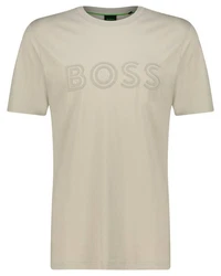 BOSS T-Shirt Regular Fit Beige/Khaki/Braun/Gold/Rosa