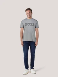 BOSS T-Shirt Regular Fit Grau/Braun/Rosa/Gold