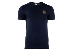 Versace T-Shirt Herren T-Shirt - Unterhemd, Rundhals, Stretch Dunkelblau/Blau