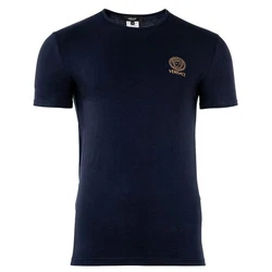 Versace T-Shirt Herren T-Shirt - Unterhemd, Rundhals, Stretch Dunkelblau/Blau