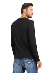 Guess Langarmshirt CN LS Core Schwarz/Grün