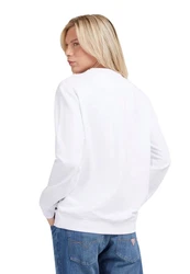 Guess Sweatshirt Audley Weiß/Creme/Hellblau/Rot