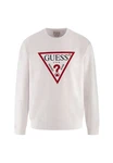 Guess Sweatshirt Audley Weiß/Creme/Hellblau/Rot