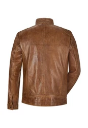 Milestone Lederjacke MS-Pepino Braun/Beige