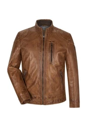 Milestone Lederjacke MS-Pepino Braun/Beige
