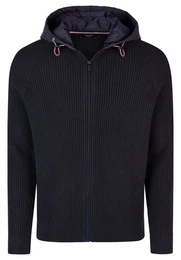 Strickjacke mit verstellbarer Kapuze