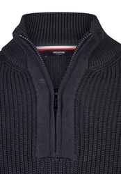 HECHTER PARIS Troyer mit Troyer-Kragen Dunkelblau/Blau/Schwarz/Dunkelgrau