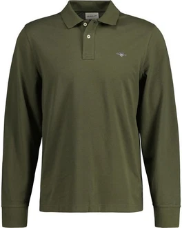 GANT Poloshirt REGULAR SHIELD LONGSLEEVE PIQUE RUGGER