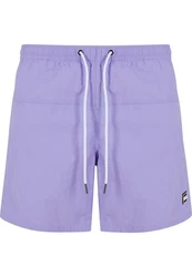 Urban Classics Block Swim Shorts Lila/Dunkelblau