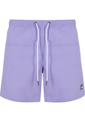 Urban Classics Block Swim Shorts Lila/Dunkelblau