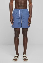 Urban Classics Block Swim Shorts Blau/Dunkelblau/Grau
