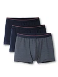 CALIDA Boxershorts Natural Benefit Dunkelblau/Wei/Rot