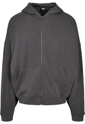 Urban Classics 90's Zip Hoody Dunkelgrau/Grau/Hellgrau