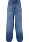 URBAN CLASSICS Jeans Heavy Ounce Baggy Fit Hellblau/Blau/Dunkelblau