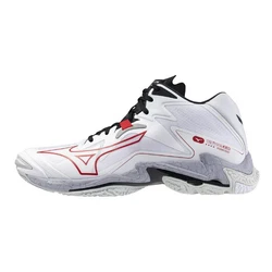 Mizuno WAVE LIGHTNING Z8 Hallenschuh Rot/Weiß/Hellblau/Schwarz/Grau