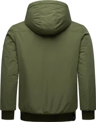 Ragwear Winterjacke Maddy Outdoorjacke mit Kapuze Dunkelgrün/Grün
