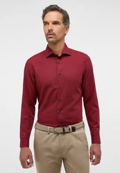 Eterna Blusenshirt Hemd SLIM FIT (8183 F170) Dunkelrot/Rot/Bordeaux/Braun