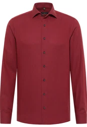 Eterna Blusenshirt Hemd SLIM FIT (8183 F170) Dunkelrot/Rot/Bordeaux/Braun