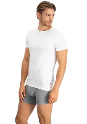Levi's T-Shirt mit breitem Logobund Weiß/Creme