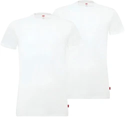 Levi's T-Shirt mit breitem Logobund Weiß/Creme