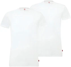 Levi's T-Shirt mit breitem Logobund Weiß/Creme