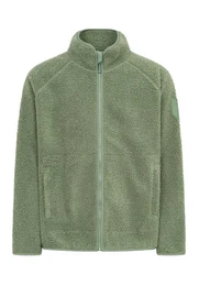 Fleecejacke Kuschelby Recyceltes Fleece, Jersey innen, Taschen mit Reiverschluss