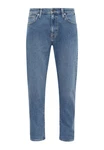 Mavi Weite Jeans MUNICH Straight Jeans Blau/Hellblau/Fliederfarben