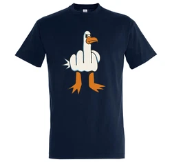 Youth Designz Print-Shirt Mwe Finger Herren T-Shirt Dunkelblau/Creme/Blau/Hellblau