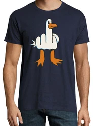 Youth Designz Print-Shirt Mwe Finger Herren T-Shirt Dunkelblau/Creme/Blau/Hellblau