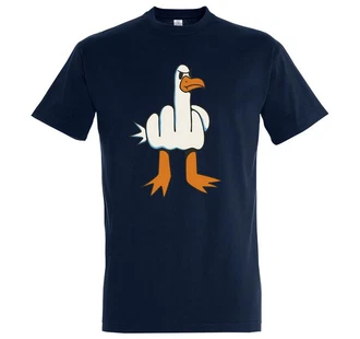 Youth Designz Print-Shirt Mwe Finger Herren T-Shirt Dunkelblau/Creme/Blau/Hellblau Youth Designz Print-Shirt Mwe Finger Herren T-Shirt Dunkelblau/Creme/Blau/Hellblau
