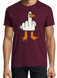 Youth Designz Print-Shirt Mwe Finger Herren T-Shirt Bordeaux/Dunkelrot
