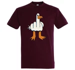 Youth Designz Print-Shirt Mwe Finger Herren T-Shirt Bordeaux/Dunkelrot