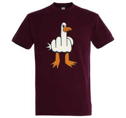 Print-Shirt Mwe Finger Herren T-Shirt mit lustigen Frontprint