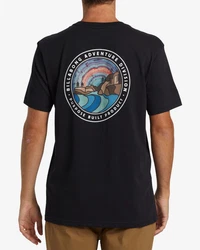 Billabong T-Shirt Rockies Schwarz/Dunkelblau/Blau