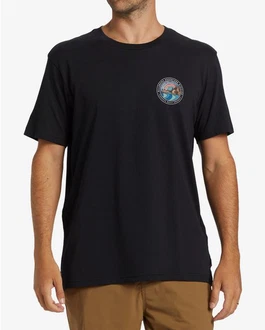 Billabong T-Shirt Rockies Schwarz/Dunkelblau/Blau